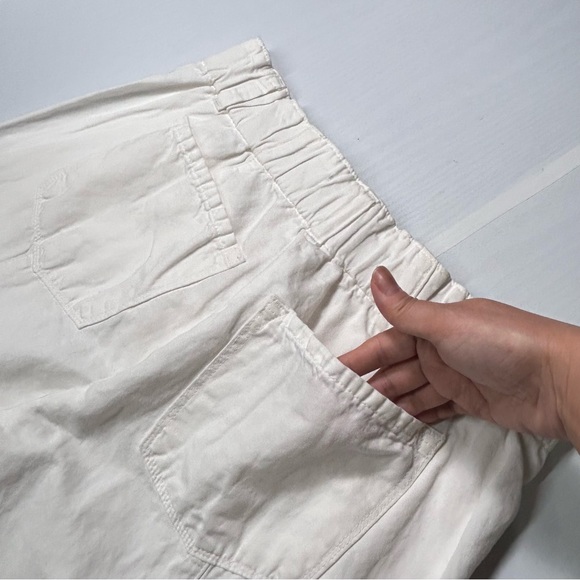 J BRAND White Linen/Cotton Wide Leg Pants Size 25 - Picture 14 of 15
